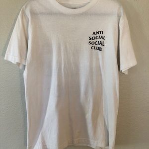 anti social social club standard white t